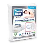 CleanRest PRO Mattress Encasement, 100% Polyester, Hotel King, 72x80, Depth up to 18", White